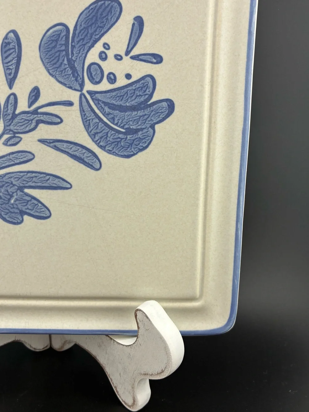 Pfaltzgraff Blue Floral Square Hot Plate